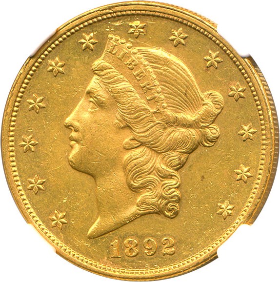 image for: 1892 $20 NGC Unc Details (Improperly Cleaned)