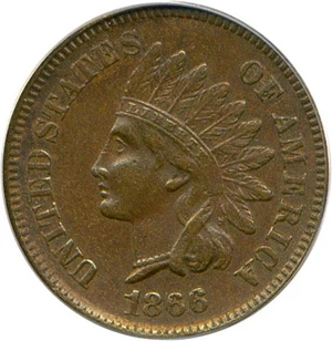 image for: 1866 1c PCGS XF40 OGH