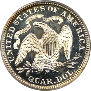 image for: 1879 25c PCGS Proof 64 Cameo
