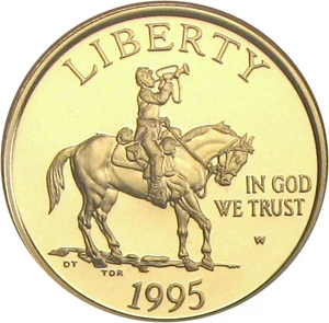 image for: 1995-W $5 NGC Proof 70 UCameo (Civil War)