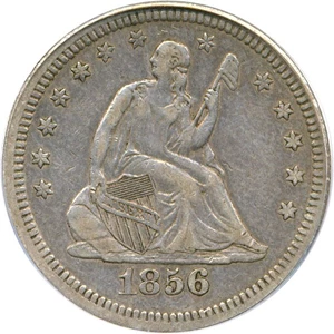 image for: 1856 25c PCGS/CAC XF40