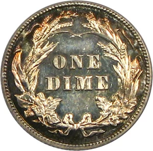 image for: 1908 10c PCGS Proof 63
