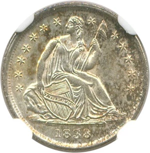image for: 1838 H10c NGC MS64