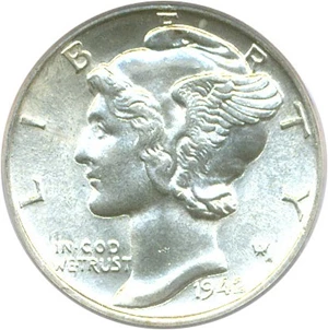 image for: 1942 10c PCGS MS63