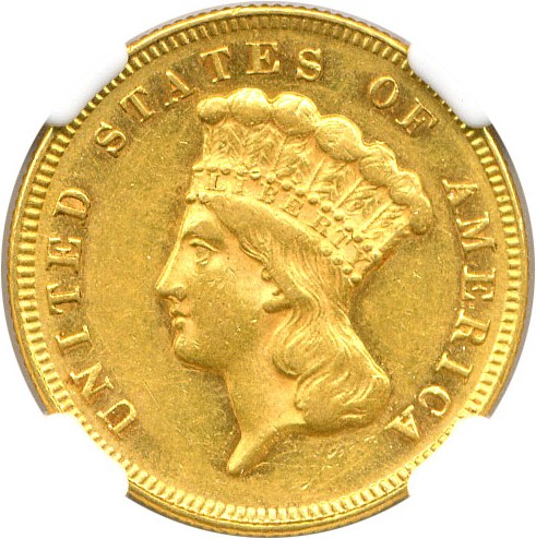 image for: 1871 $3 NGC AU58