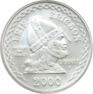 image for: 2000-P $1 PCGS MS69 (Leif Ericson)
