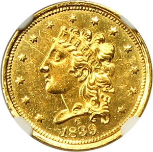 image for: 1839-C $2 1/2 NGC MS61
