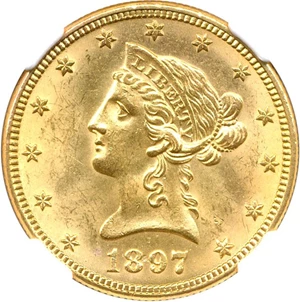image for: 1897 $10 NGC/CAC MS63