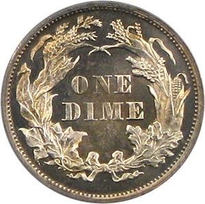 image for: 1876 10c PCGS Proof 63 Cameo
