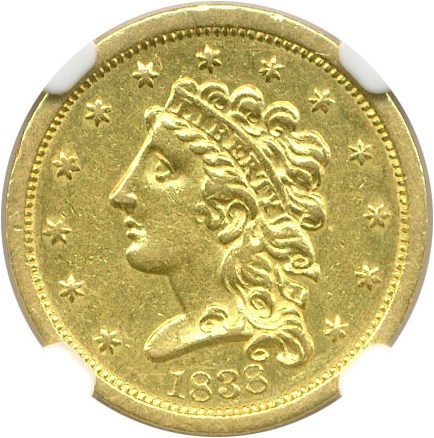 image for: 1838 $2 1/2 NGC AU53