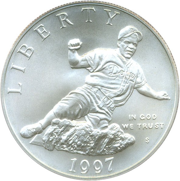 image for: 1997-S $1 PCGS MS69 (Jackie Robinson)