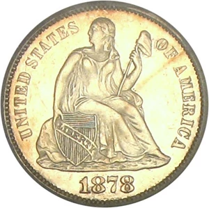 image for: 1878 10c PCGS Proof 61 Cameo