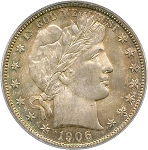 image for: 1906-S 50c PCGS/CAC MS65