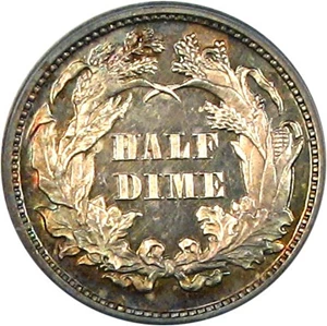 image for: 1867 H10C PCGS/CAC Proof 65 Cameo