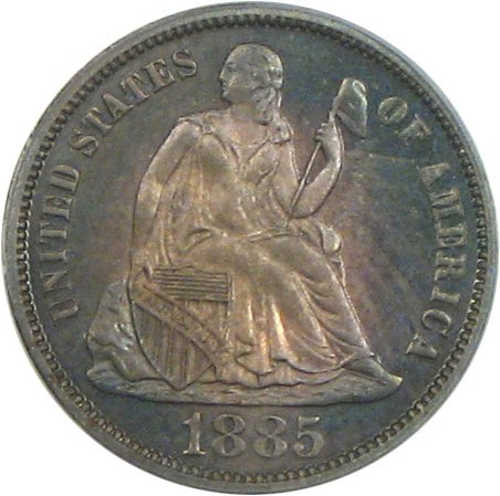 image for: 1885 10c PCGS Proof 66