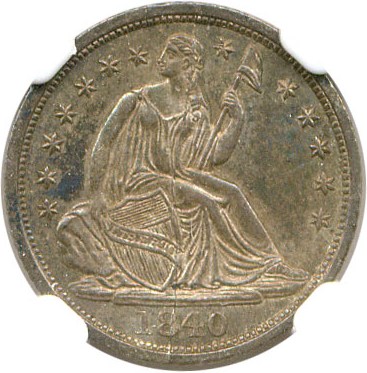 image for: 1840 H10c NGC MS62 (No Drapery)