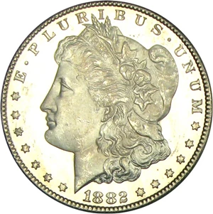 image for: 1882-CC $1 PCGS MS64 DMPL