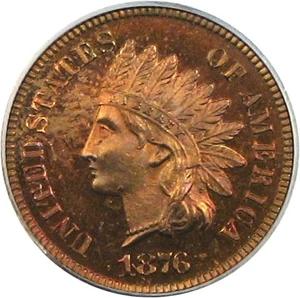 image for: 1876 1c PCGS Proof 64 RB