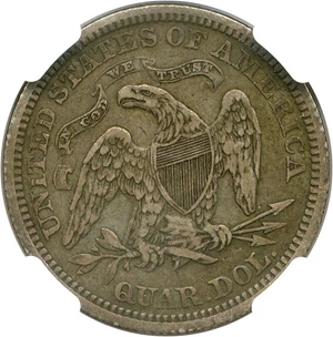 image for: 1868 25c NGC XF40