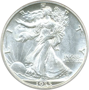 image for: 1935-S 50c PCGS MS64