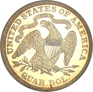 image for: 1882 25c NGC/CAC Proof 65 Cameo