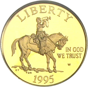 image for: 1995-W $5 PCGS Proof 70 DCameo (Civil War)