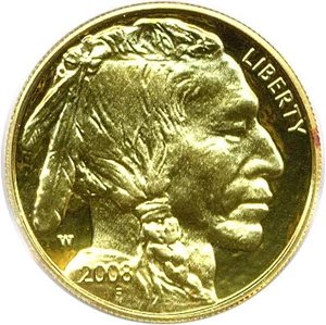 image for: 2008-W $5 PCGS Proof 69 DCameo (American Buffalo)