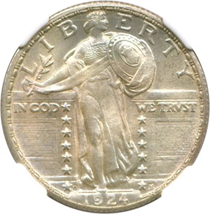 image for: 1924-D 25c NGC MS65 FH