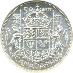 image for: Canada: 1948 50C NGC MS62