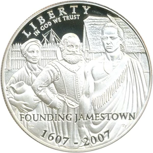 image for: 2007-P $1 PCGS Proof 69 DCameo (Jamestown)
