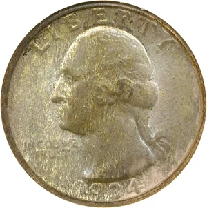 image for: 1934 25c NGC MS65 (Light Motto)