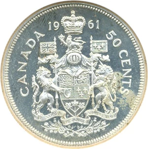 image for: Canada: 1961 50C NGC PL64