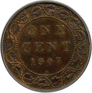 image for: Canada: 1907-H 1c PCGS AU55