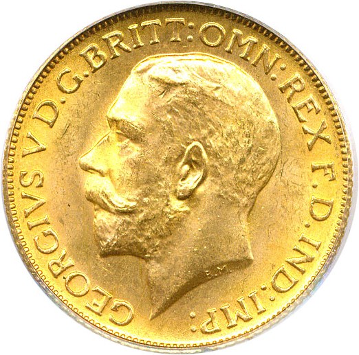 image for: Great Britain: 1925 Sov PCGS MS65