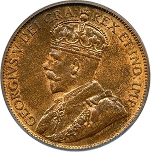 image for: Canada: 1917 1c PCGS MS64 RB