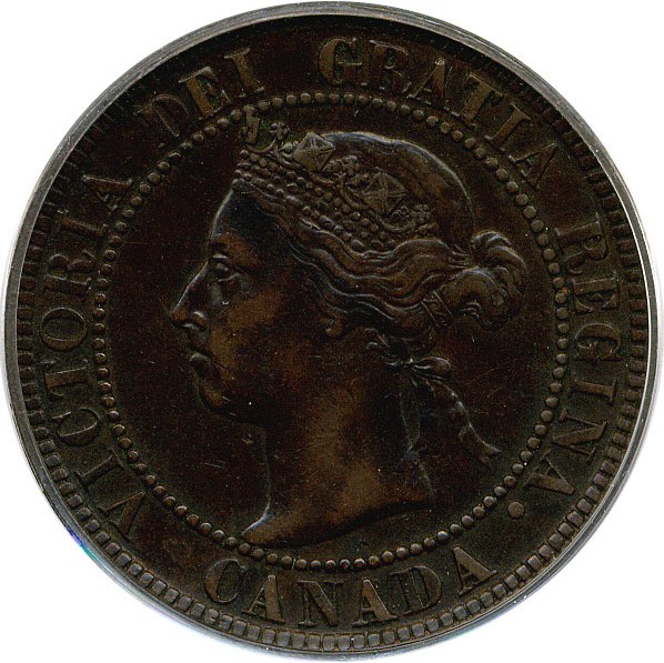 image for: Canada: 1900 1c PCGS XF45