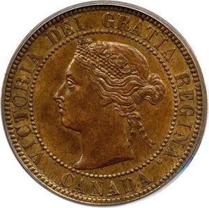 image for: Canada: 1882-H 1c PCGS MS62 RB