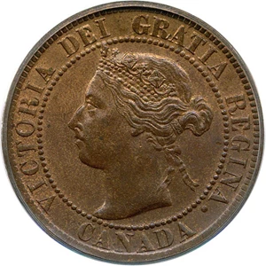 image for: Canada: 1895 1c PCGS MS63 RB