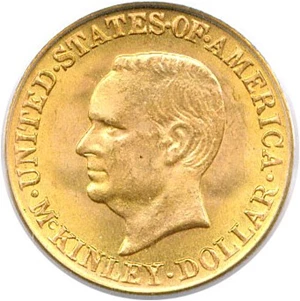 image for: 1917 McKinley G$1 PCGS MS66