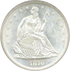 image for: 1876-S 50c PCGS/CAC MS63