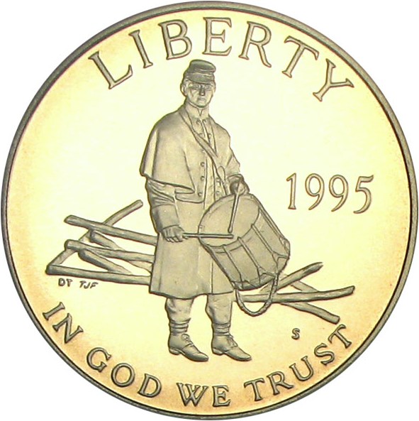 image for: 1995-S 50c PCGS Proof 69 DCameo (Civil War)