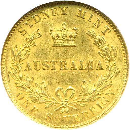 image for: Australia: 1868 Sov NGC AU58 (Sydney Mint)
