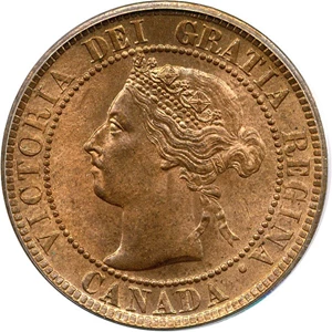 image for: Canada: 1897 1c PCGS MS64 RB