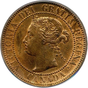 image for: Canada: 1901 1c PCGS MS63 RB