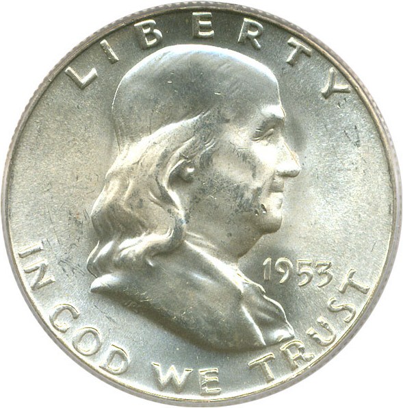 image for: 1953 50c PCGS/CAC MS64 FBL