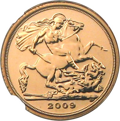 image for: Great Britain: 2009 1/4 Sov NGC Gem Uncirculated