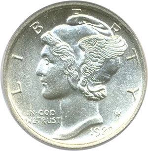 image for: 1920-S 10c PCGS MS63 FB