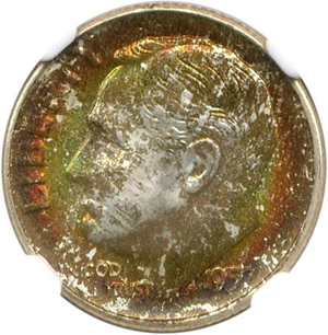 image for: 1957-D 10c NGC MS68 * Color *