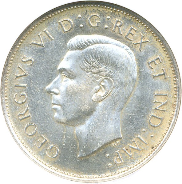 image for: Canada: 1939 50C NGC MS62
