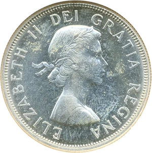 image for: Canada: 1960 50C NGC PL64